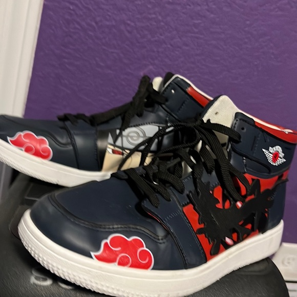 Naruto Itachi shoes air jordan 1 inspired - Picture 1 of 3